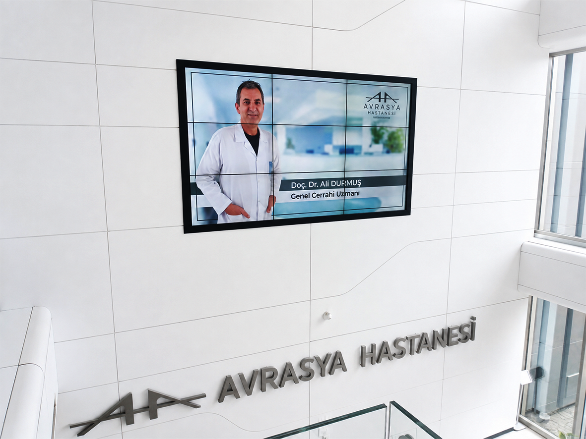 Avrasya Hastanesi Lobi Videowall Projesi