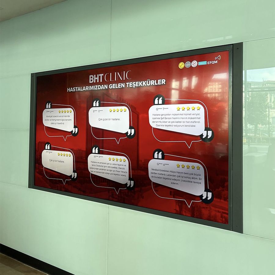 Özel Klinik Hasta Bilgilendirme Videowall Projesi