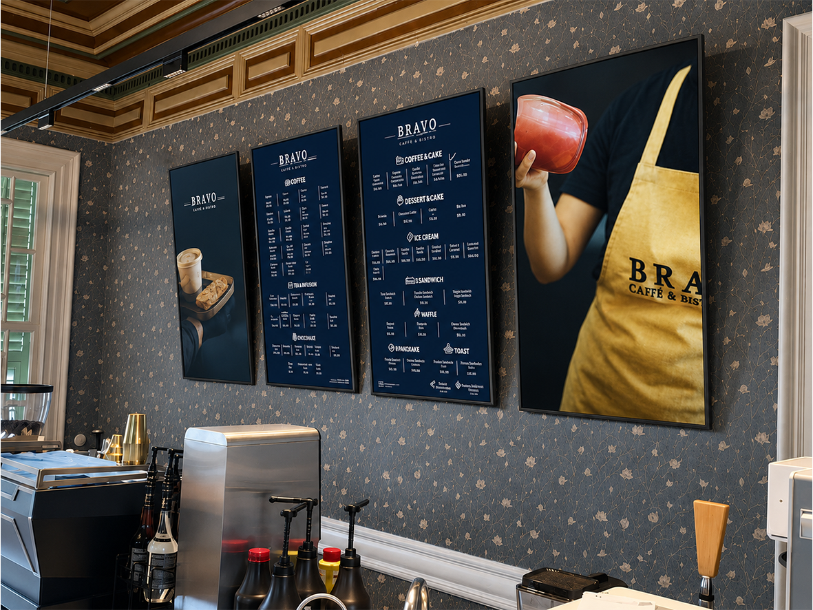 Bravo Coffee Roastery Dijital Menuboard Çözümleri