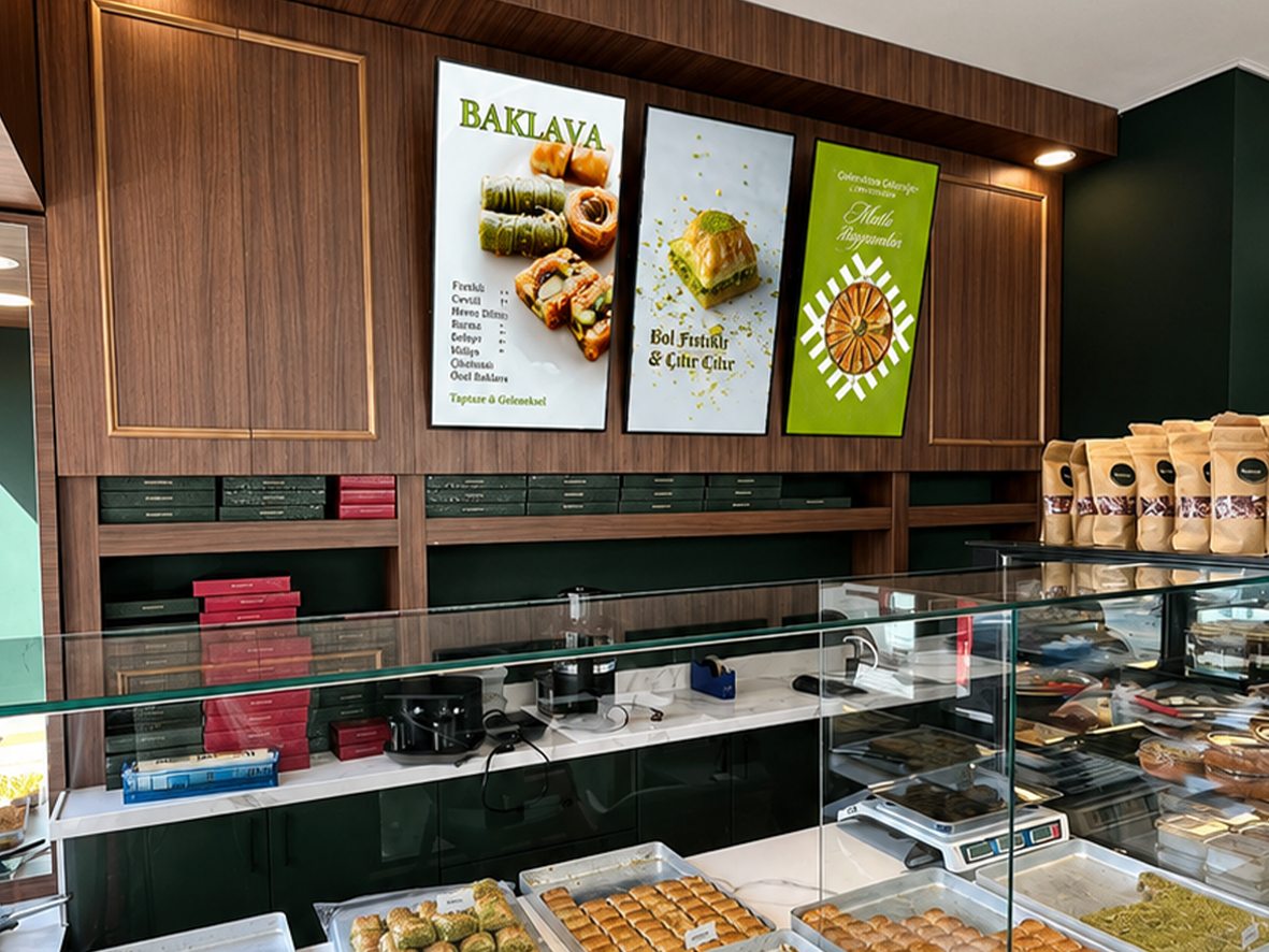 Dilemma Baklava Digital Menuboard Projeleri