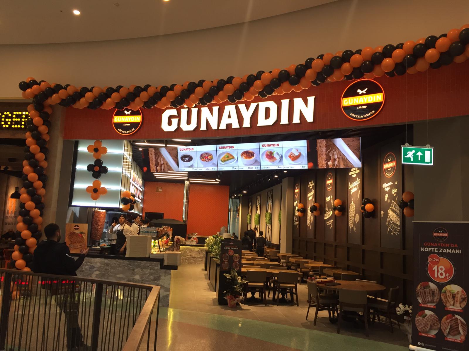 Restoran Zinciri Menuboard Projesi