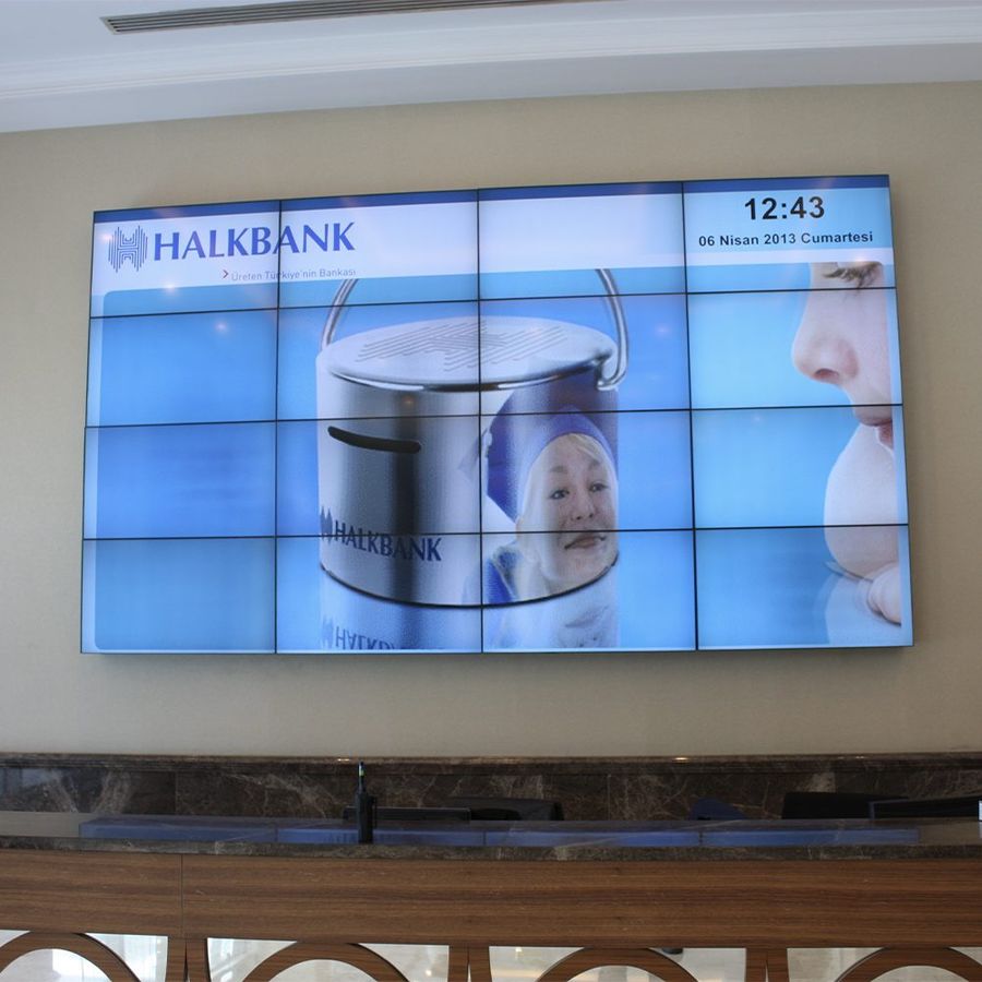 Kamu Bankası Şube Videowall Projesi