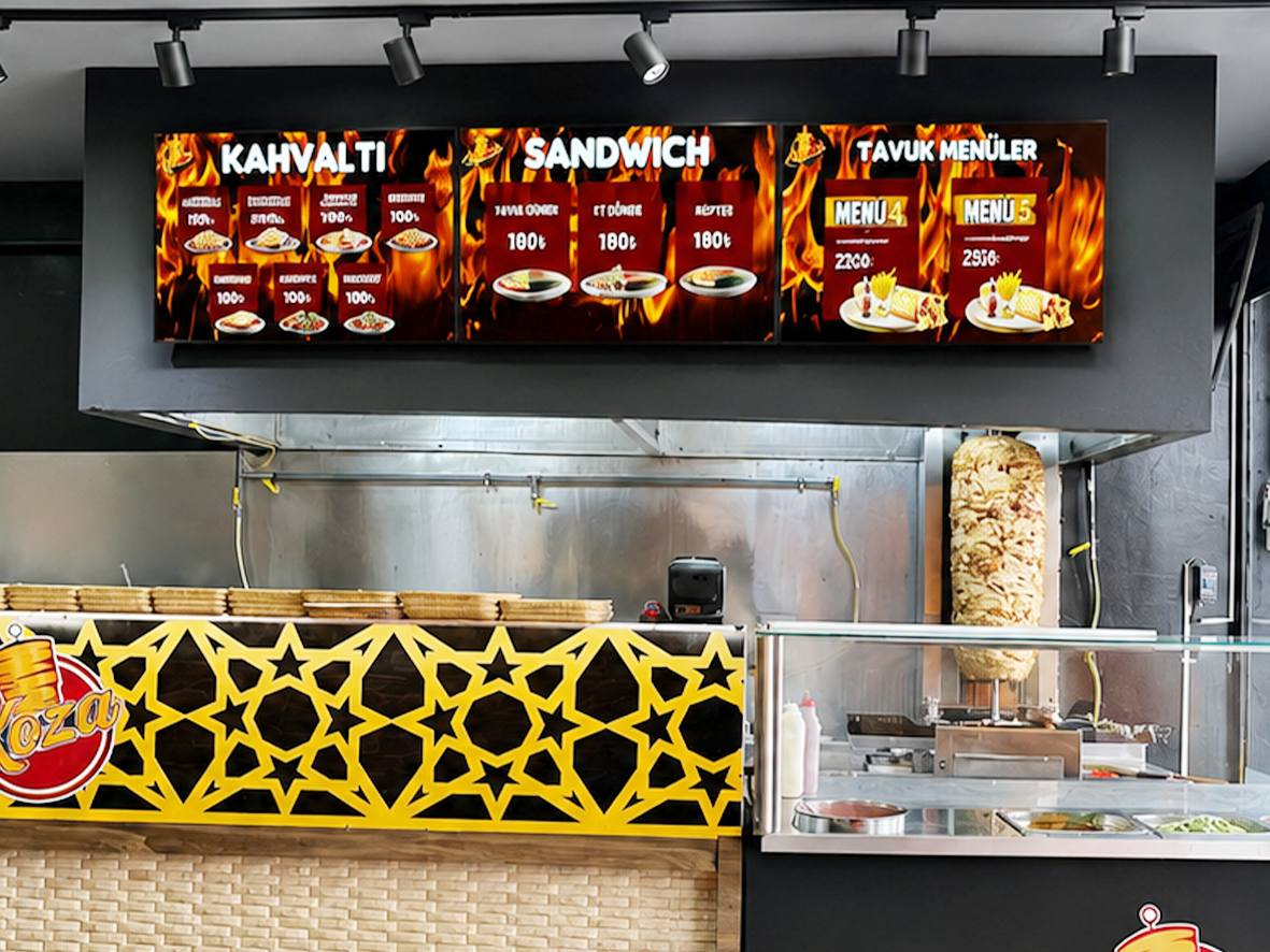 Koza Döner Menuboard Projesi