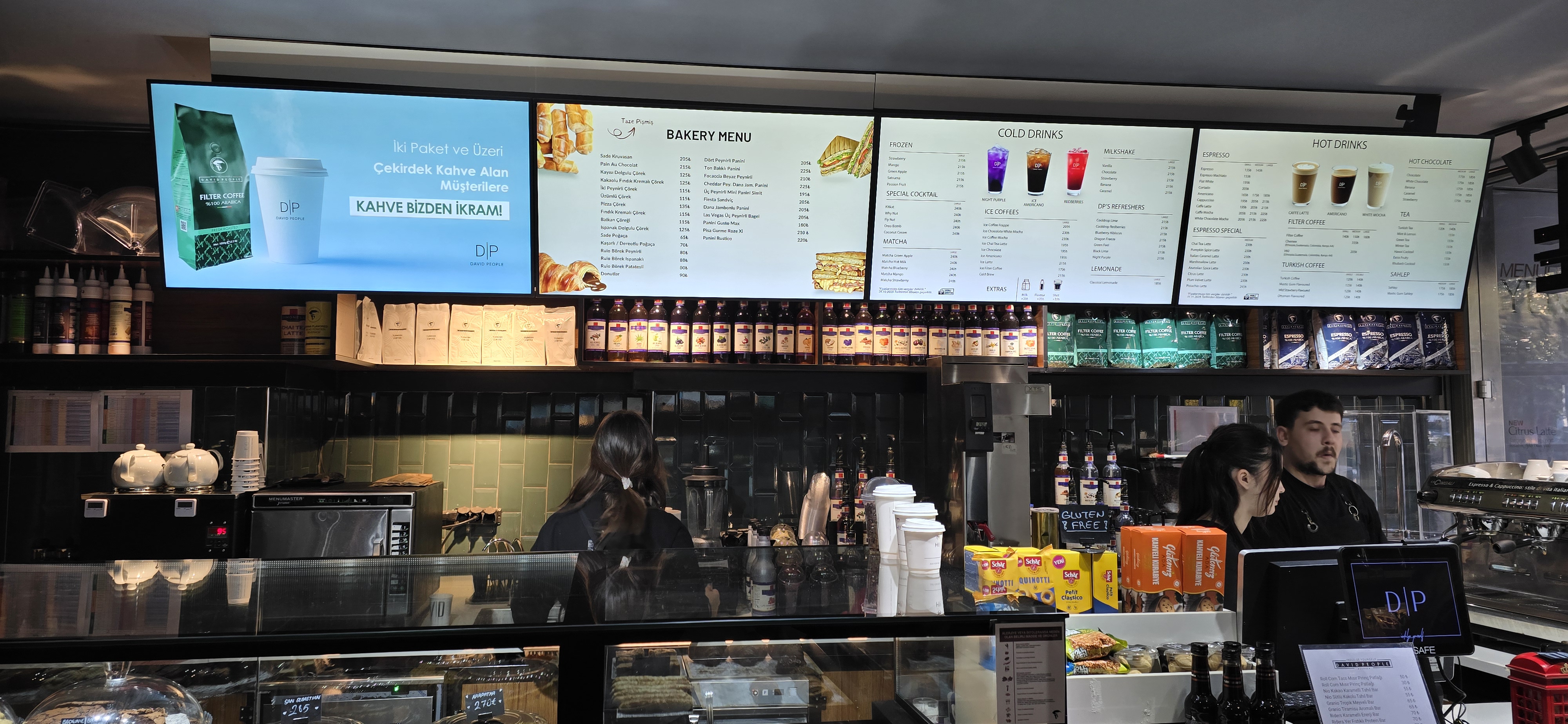 David People Cafe Menuboard Projesi