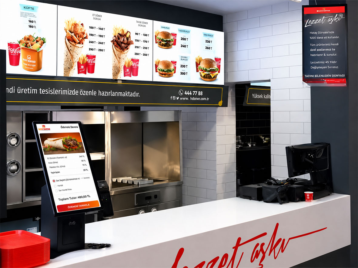 SR Döner Menuboard Projesi