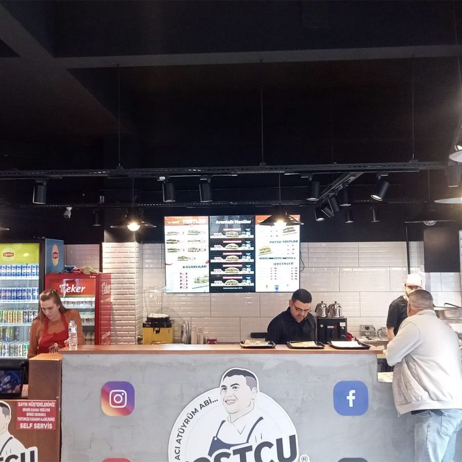 Tost & Atıştırmalık Kafe Menuboard Projesi